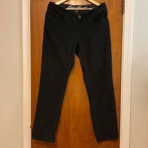 Eddie Bauer Boyfriend Fit Relaxed Leg Black Corduroy Pants | Size 12